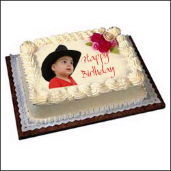 "Photo square Cake - 3 kgs - Click here to View more details about this Product